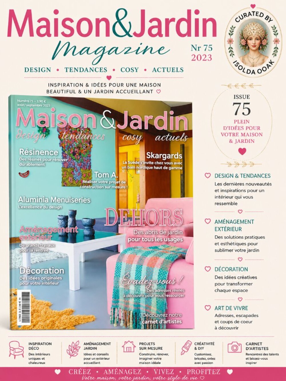 Maison & Jardin Magazine Nr 75 2023 | French Home Décor & Garden Inspiration